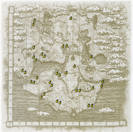 Shadow of the Colossus карта фруктовых деревьев