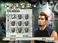 [PS2] FIFA Street 2 выбор прически персонажей